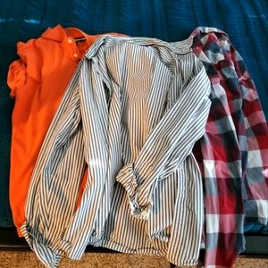 MENS AMERICAN EAGLE LARGE BUNDLE of 4 items. SHIRT AND HOODIE AND POLO